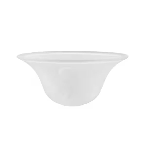 Alabaster glass on a white background